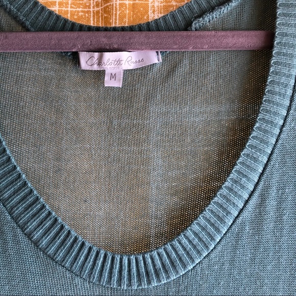 Charlotte Russe knit top with ruched sleeves - Picture 4 of 4